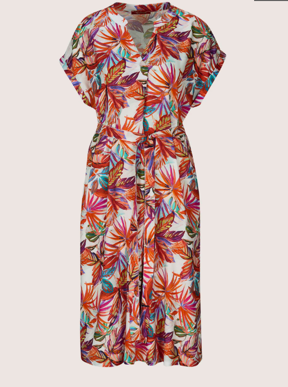 Madeleine | Summer Dress with Palm Print