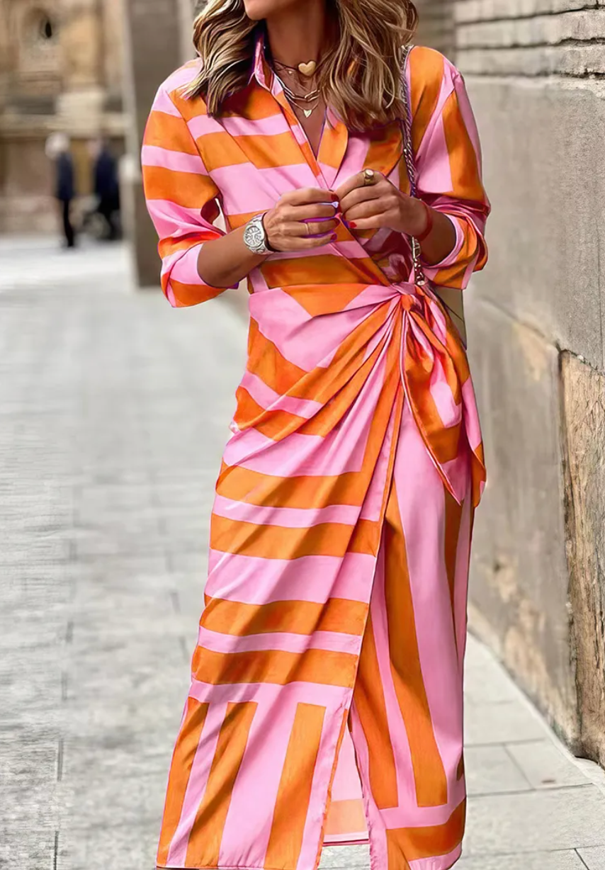 Ellis & Johnson™ | Printed Wrap Dress