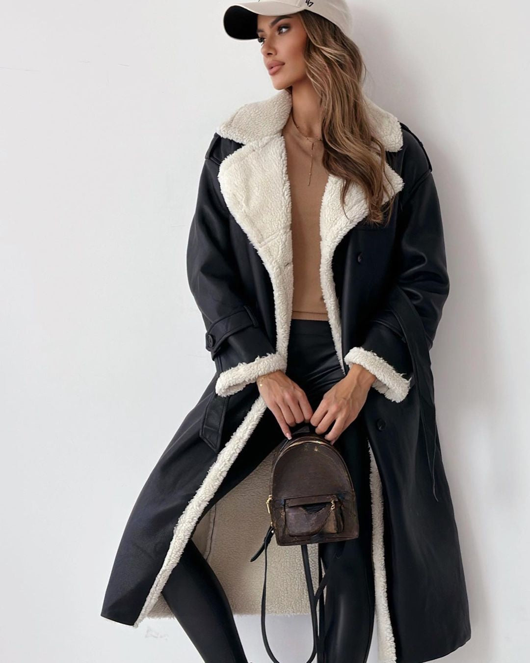 Monroe | Double-Breasted Teddy Coat – Wells & Rose