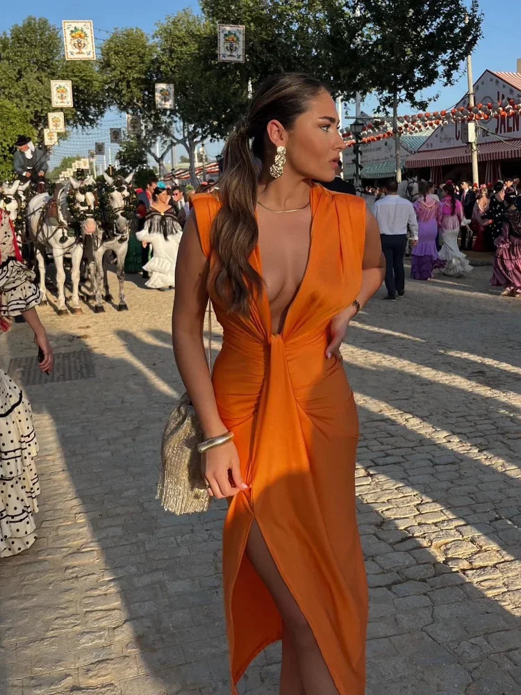 Ellis & Johnson™  | Elegant Pleated Dress