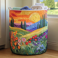 Spring Meadow | Handcrafted Laundry Basket