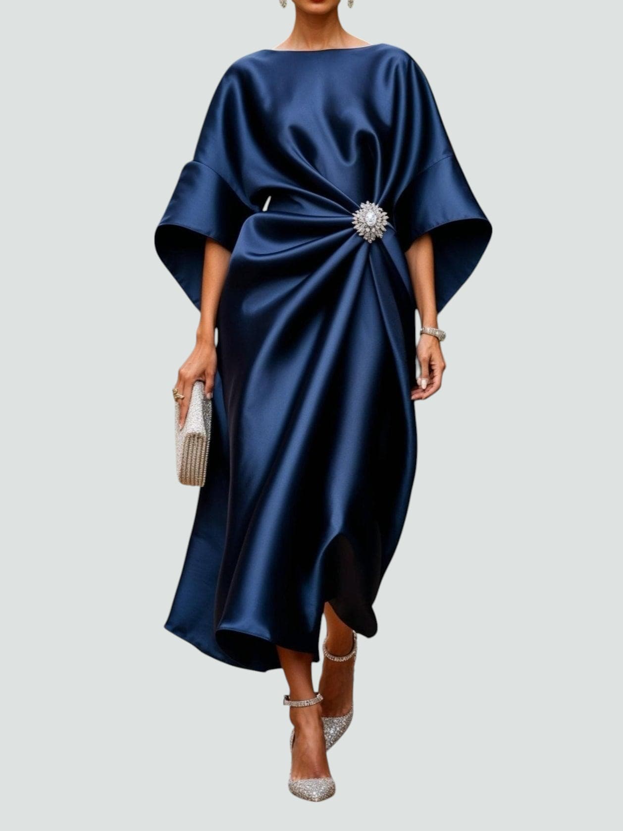 Elegant Flowing Evening Maxi Dress