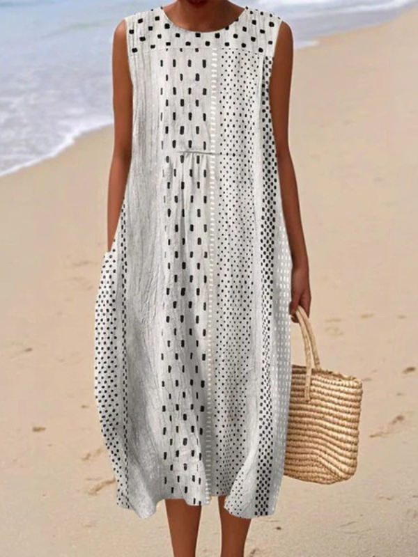 Avery | Relaxed A-Line Sleeveless Maxi Dress
