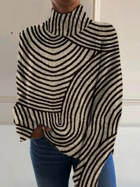 Sienna | Hand-Drawn Line Turtleneck