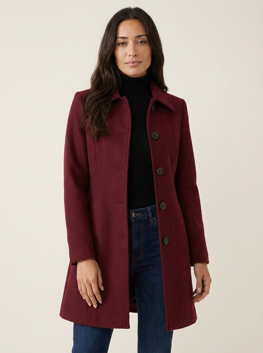 Helena - Winter Coat with Buttons