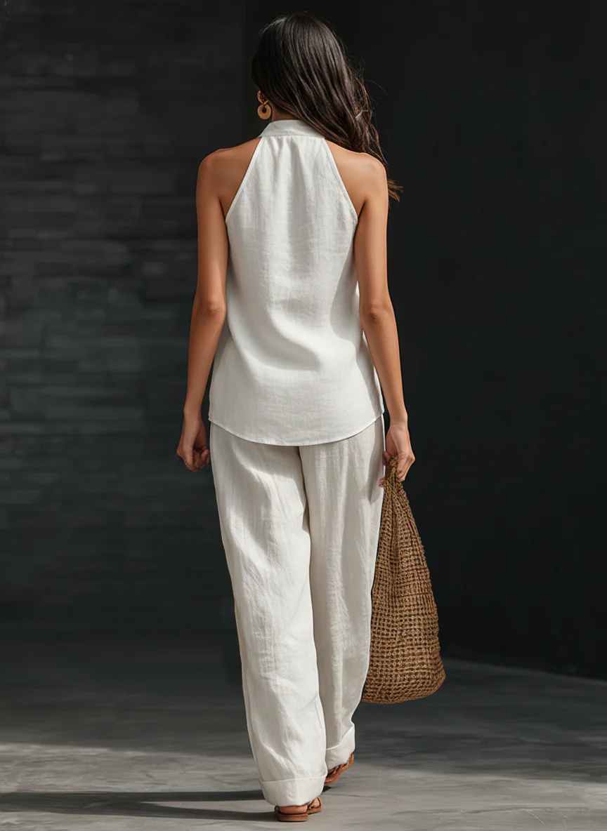 Zoe™ Sleeveless Set with Wide Pants