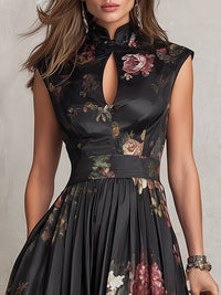 Harper | Satin Fit & Flare Midi Dress
