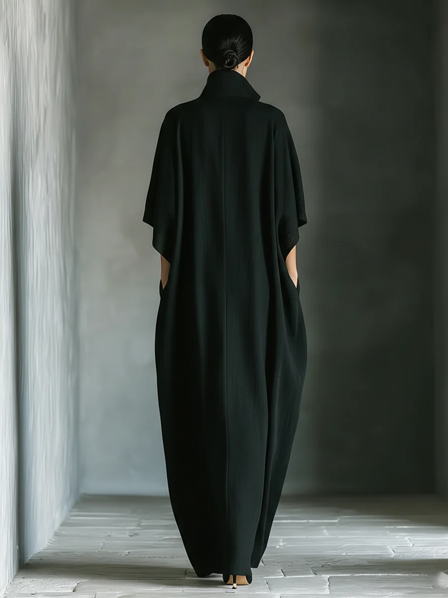 Susan | Oversized Kimono-Sleeve Maxi Dress – Wells & Rose