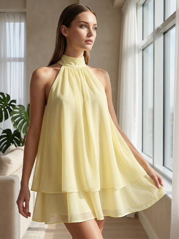 Plume | Mini Lightweight and Flowing Dress with Layers