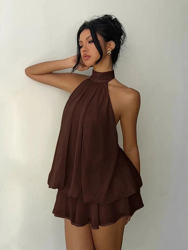 Plume | Mini Lightweight and Flowing Dress with Layers
