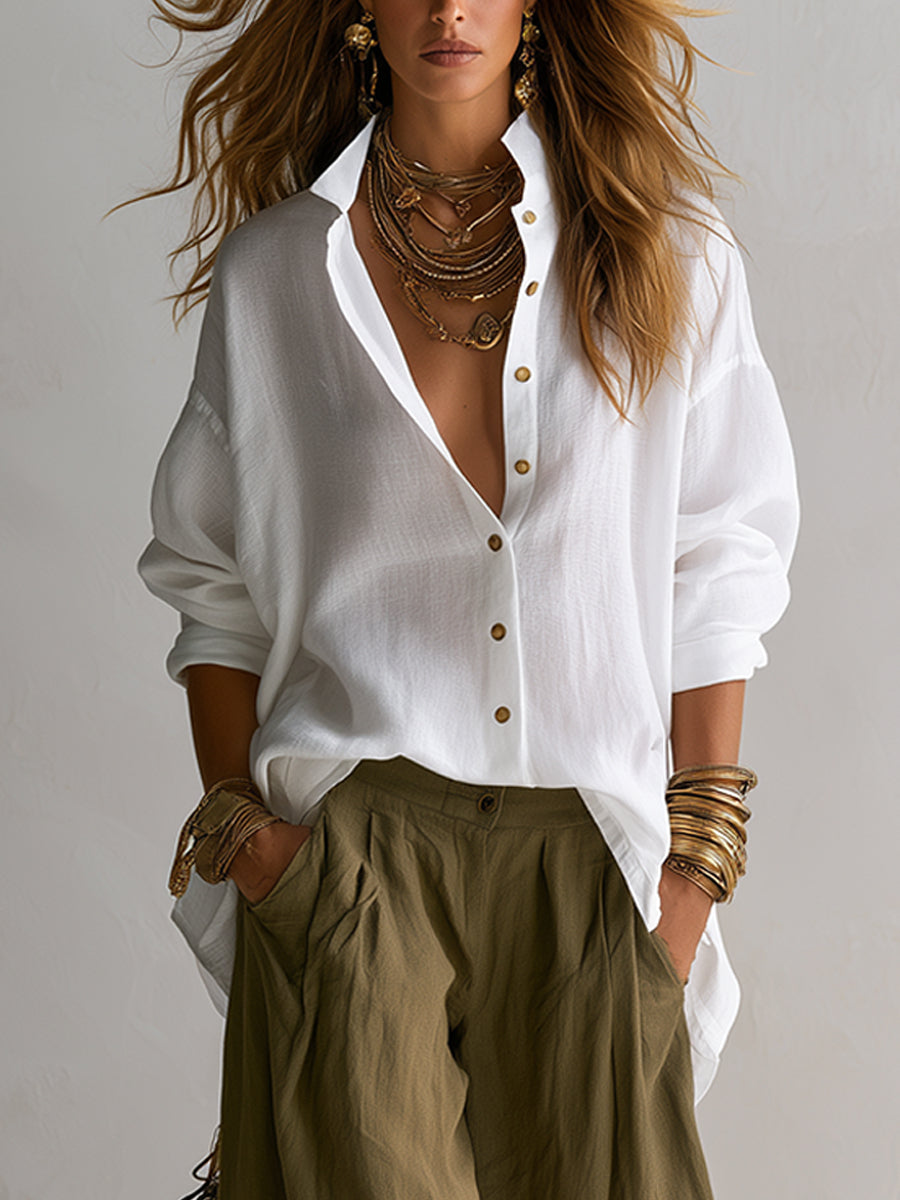 EVANGELINE | Shirt and Lantern Pants Set – Wells & Rose