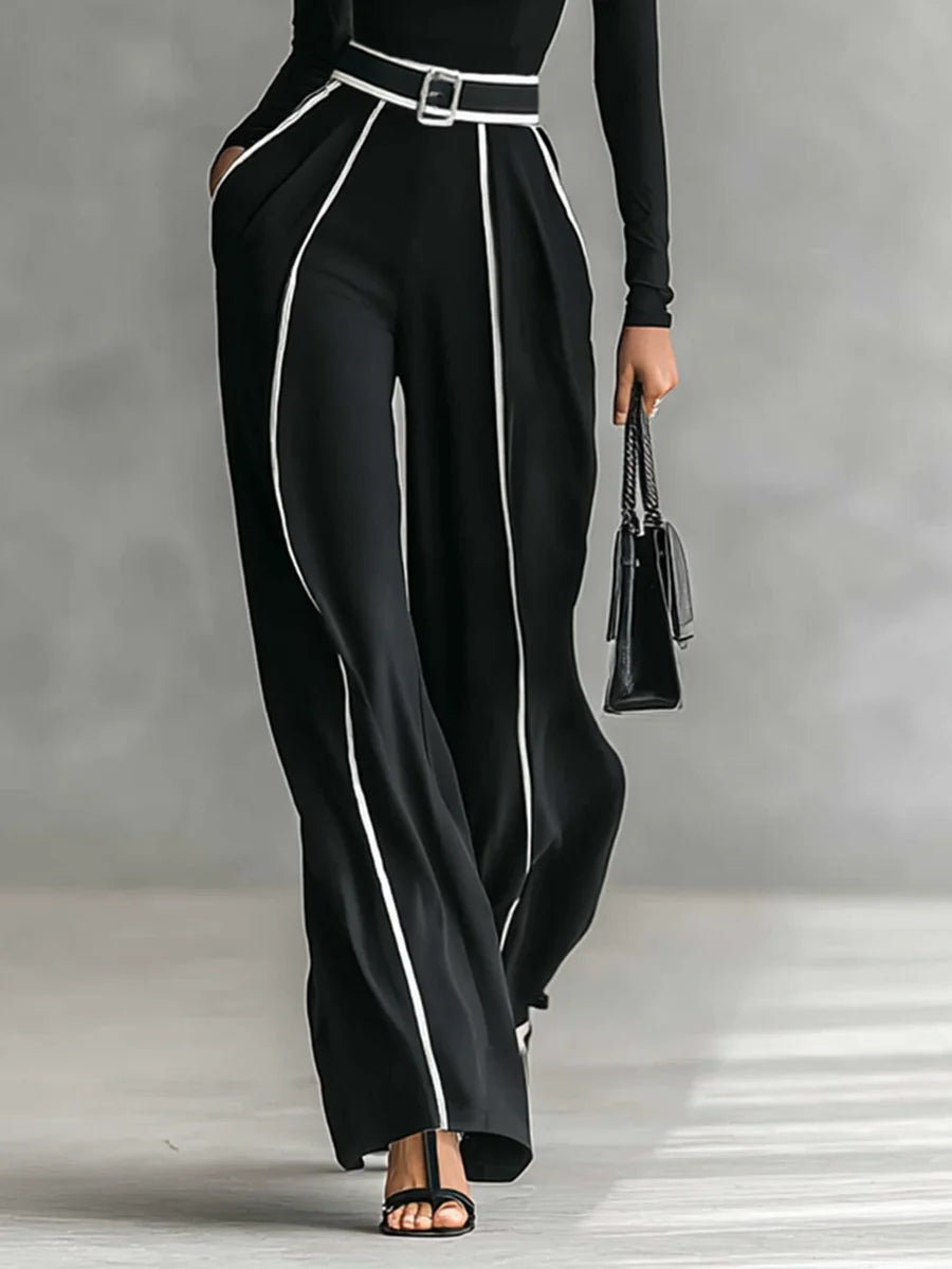 EMMA | High-Neck Top and Wide-Leg Pants