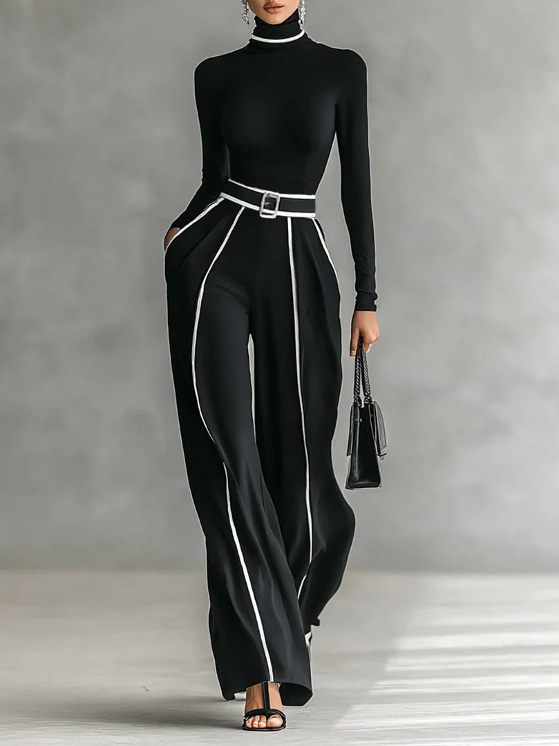 EMMA | High-Neck Top and Wide-Leg Pants