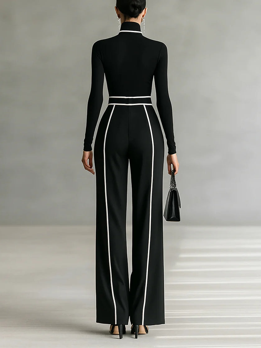 EMMA | High-Neck Top and Wide-Leg Pants