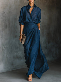 CÉLESTE | Blouse and Maxi Skirt Set