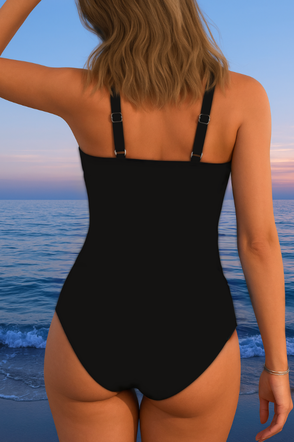 Luxury Crossed Swimsuit with Colorful Print