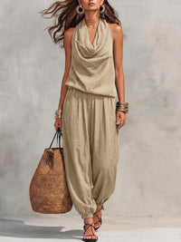 Harper | Cowl-Neck Halter Two-Piece Set