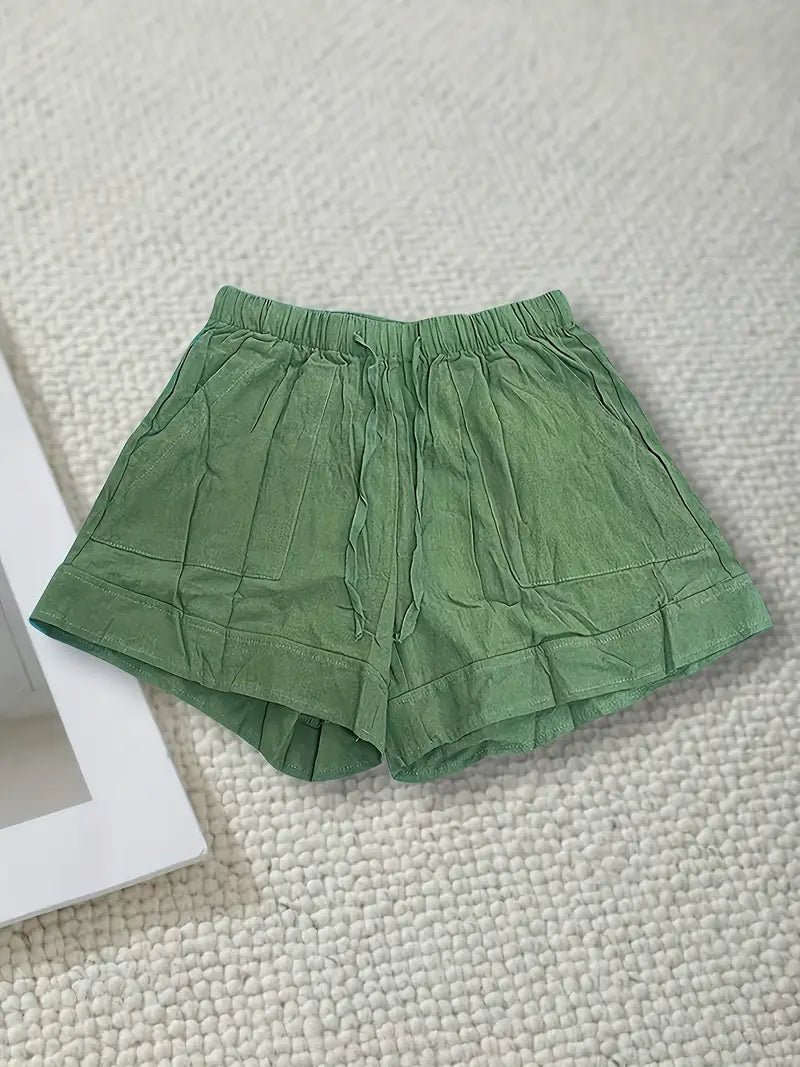 Maya | Relaxed Drawstring Shorts – Wells & Rose