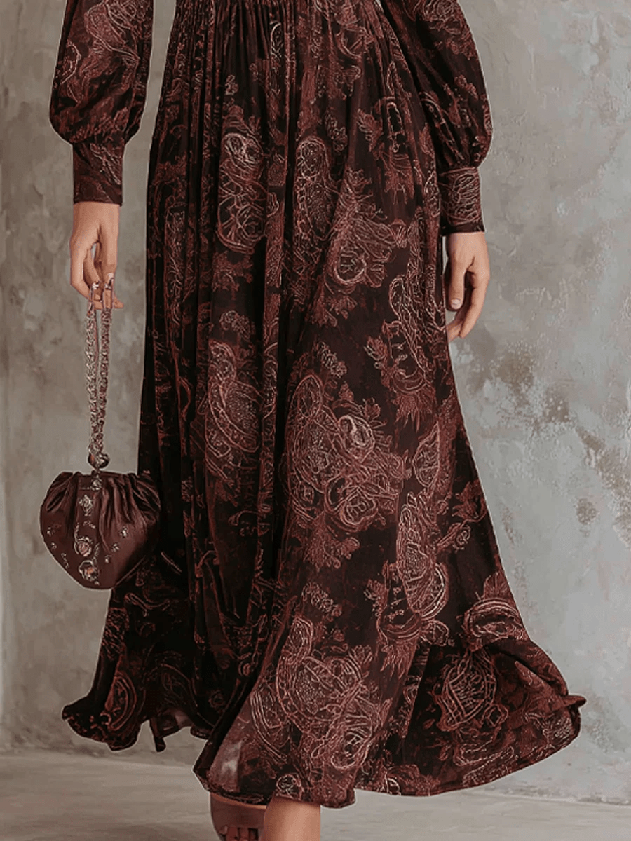 Ariane | Paisley Maxi Dress – Wells & Rose