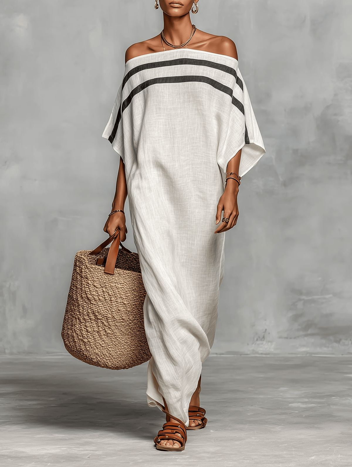 Aveline | Off-Shoulder Batwing Maxi – Wells & Rose