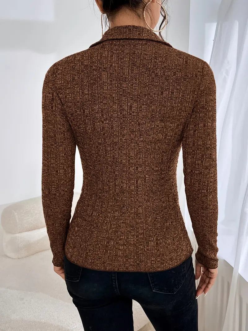 Knitted Polyester Cardigan for Women