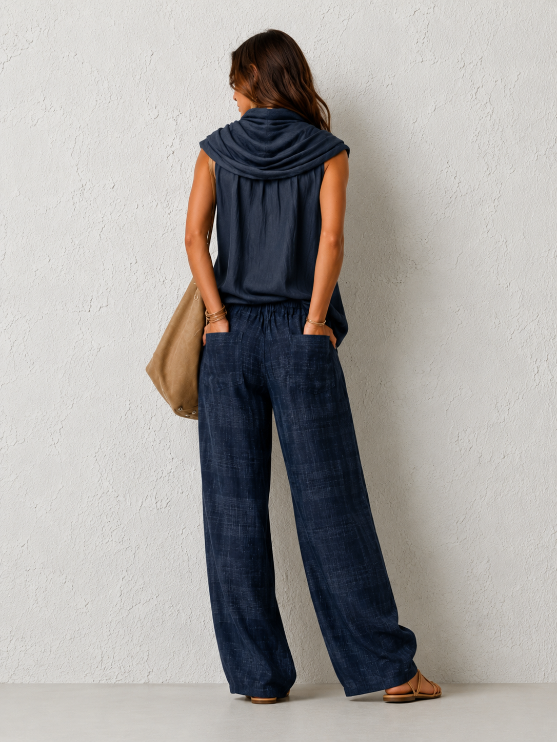 Comfortable and Elegant Natural Set Dark Blue