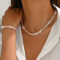 Berta - Spike Jewelry Set with Crystals