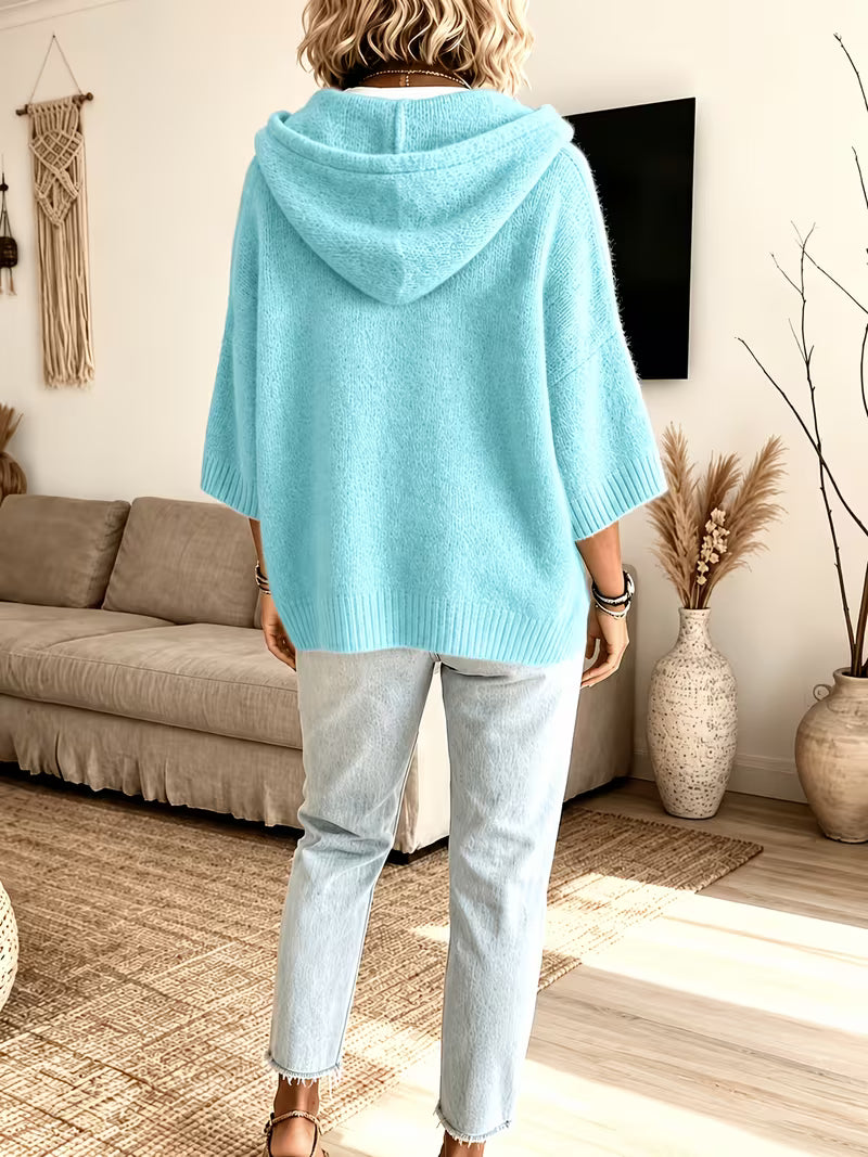 Violet™ | Soft Oversized Knit Hooded Sweater