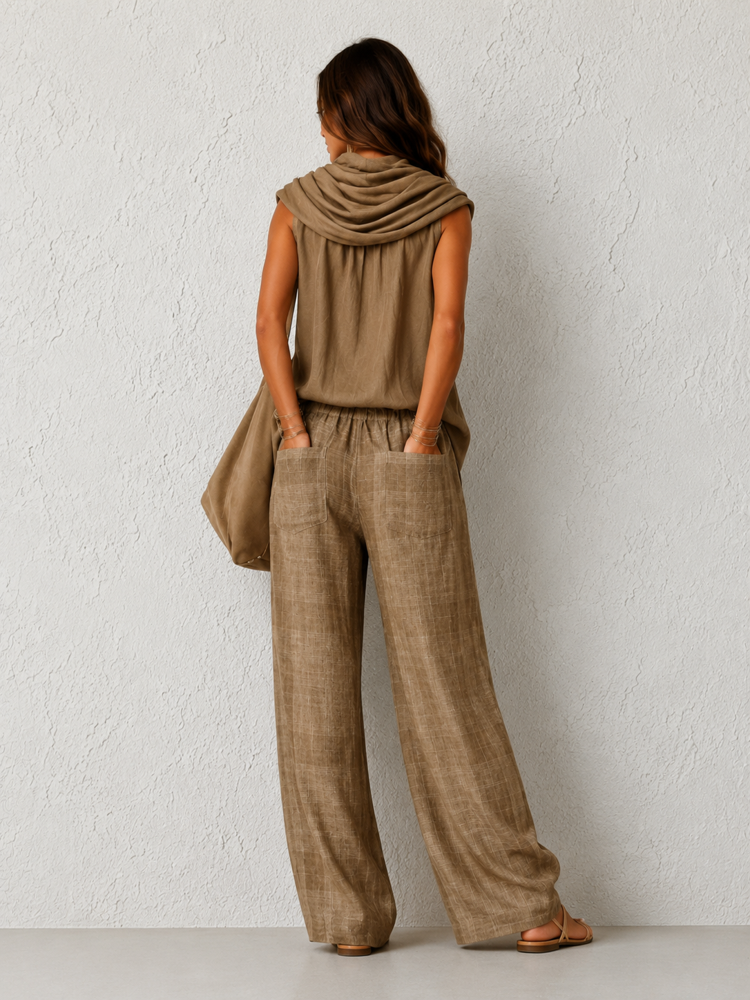 Comfortable and Elegant Natural Set Khaki