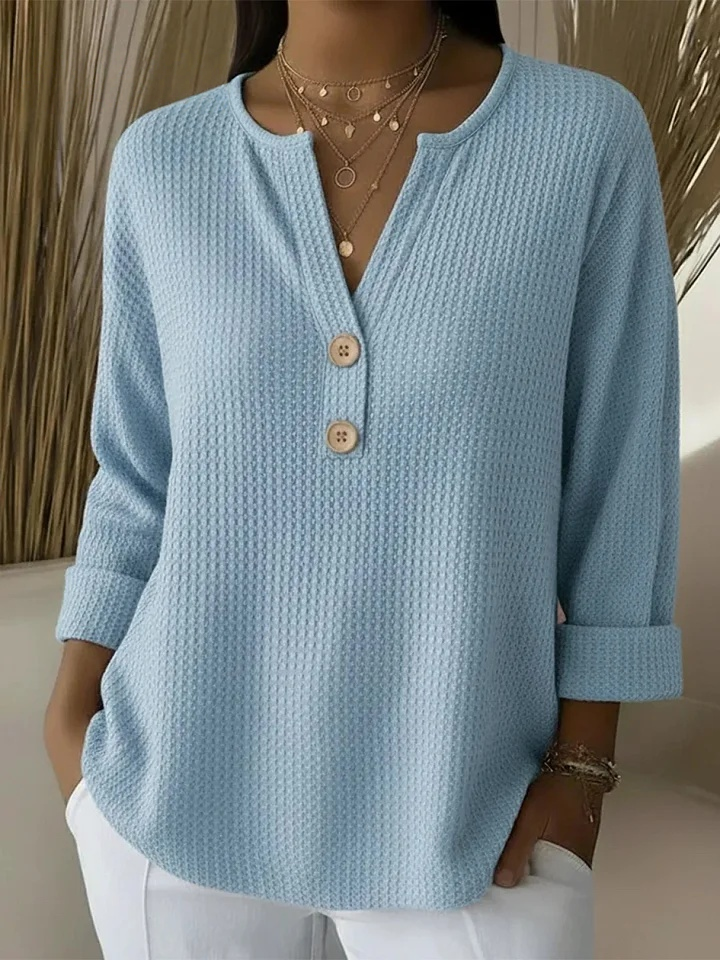 Kyla | V-Neck Polo Sweater – Wells & Rose
