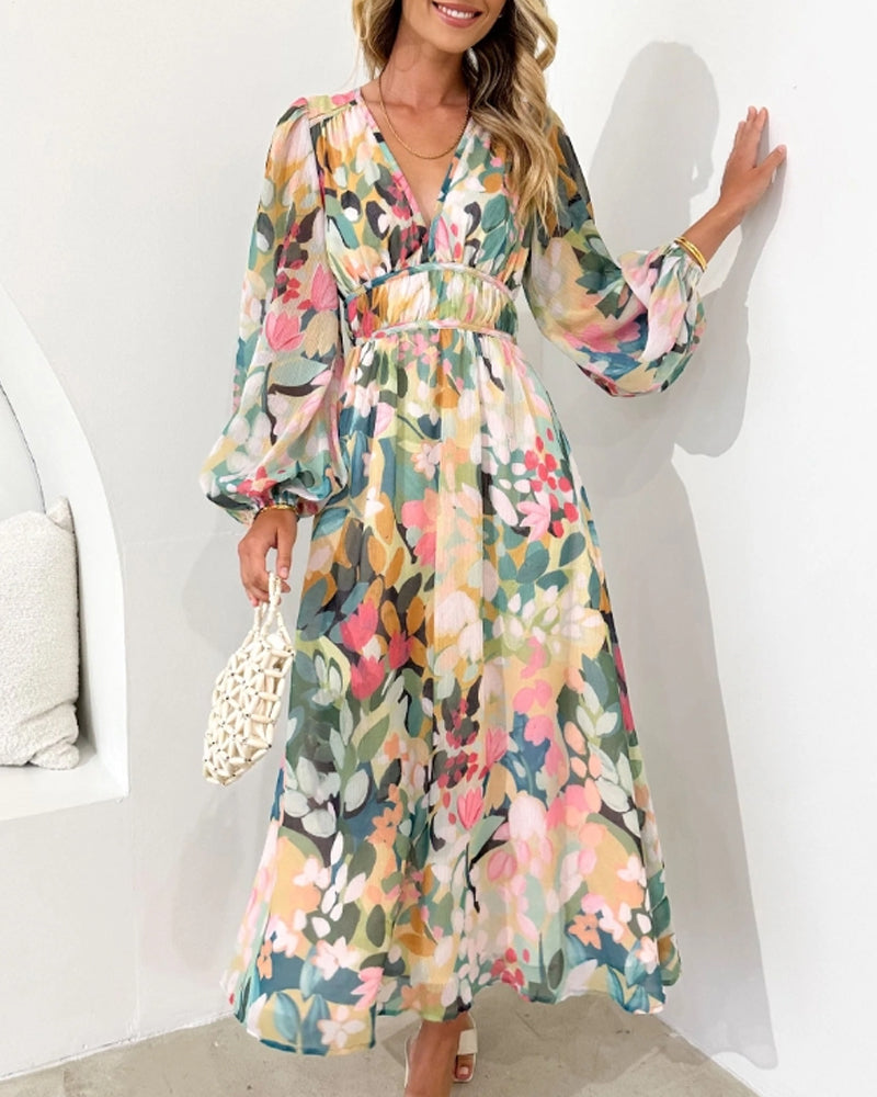 Celine | Women's Dress with Floral Pattern