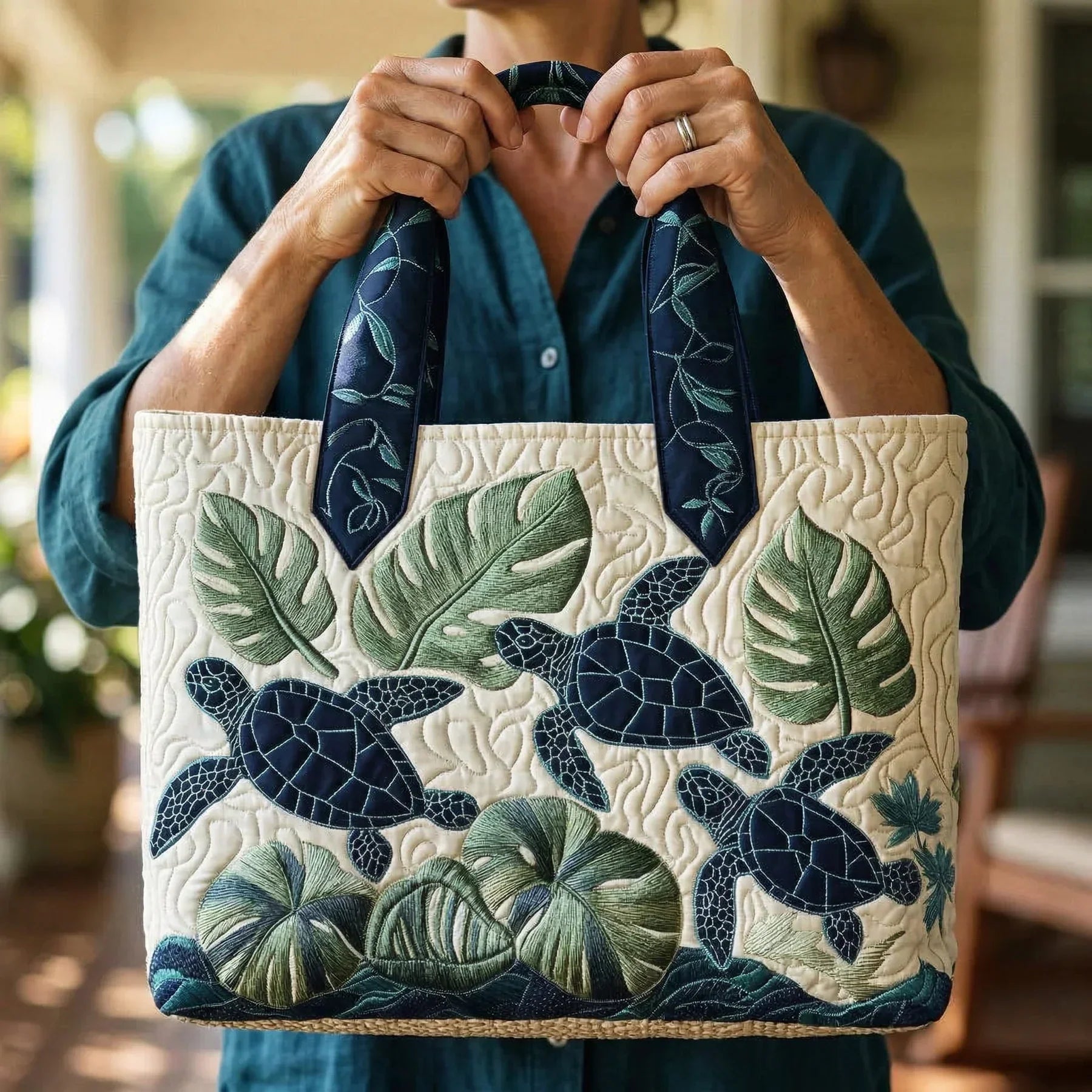 Artisanal Tote - Blessing of the Sea Turtles