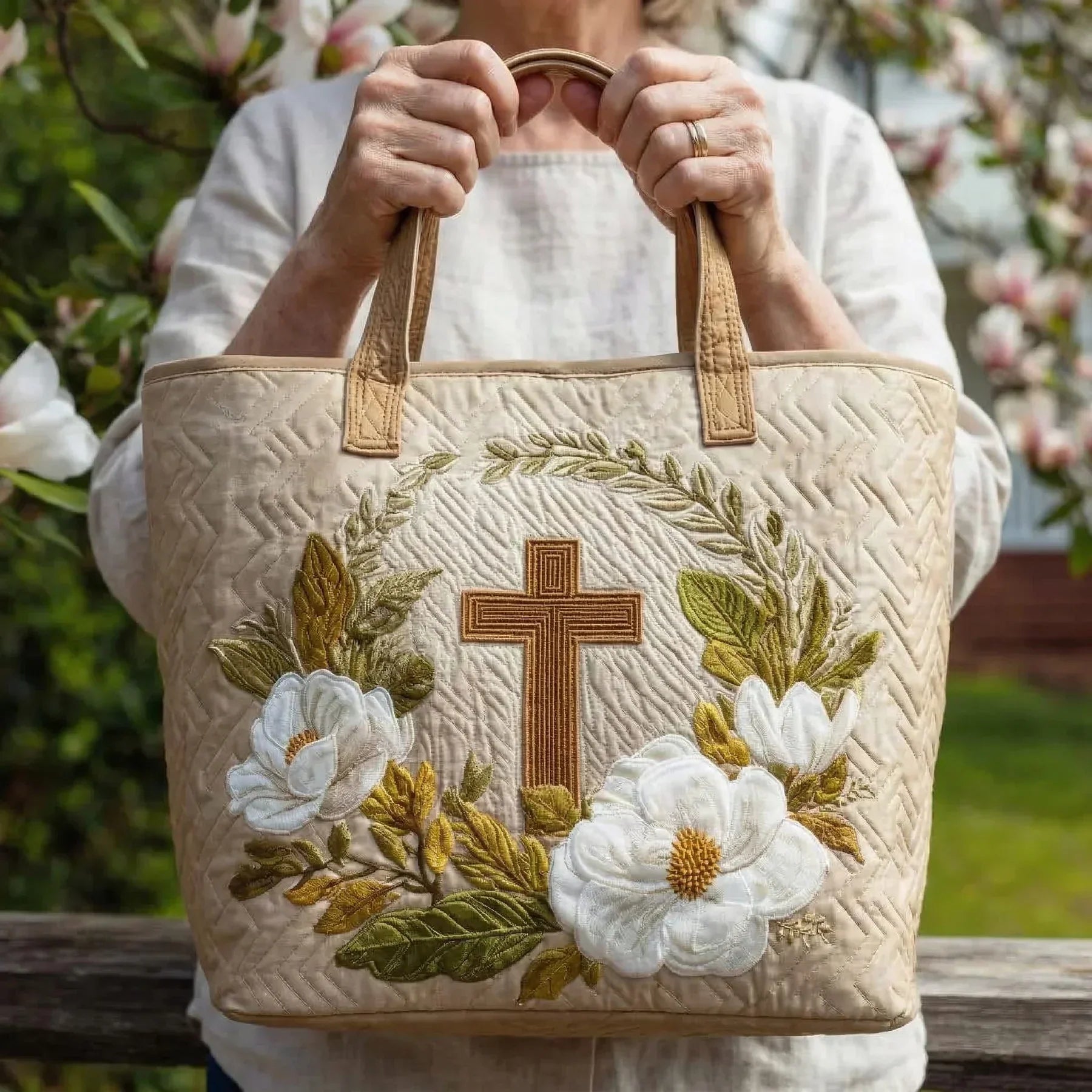 Artisan Tote - Sacred Cross