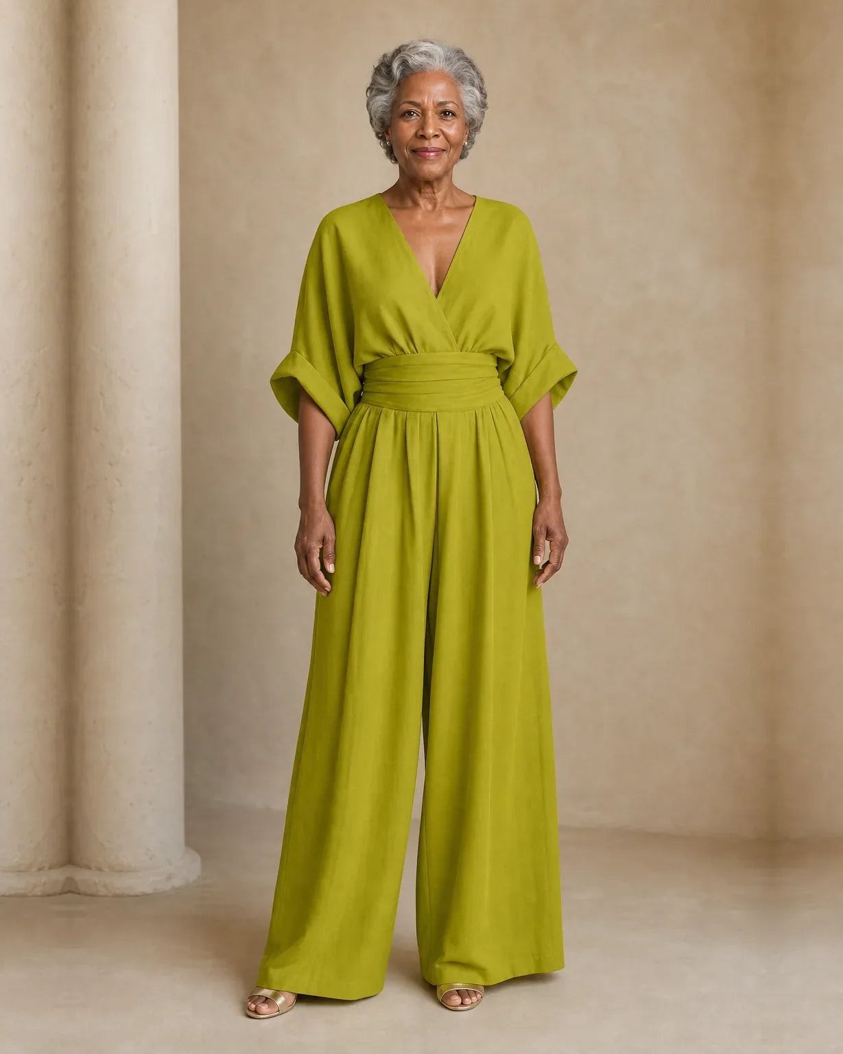 Imani | Jumpsuit to Feel Comfortable and Polished on Your Day.