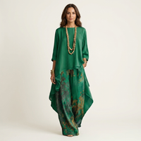 Asymmetrical Cotton-Silk Set