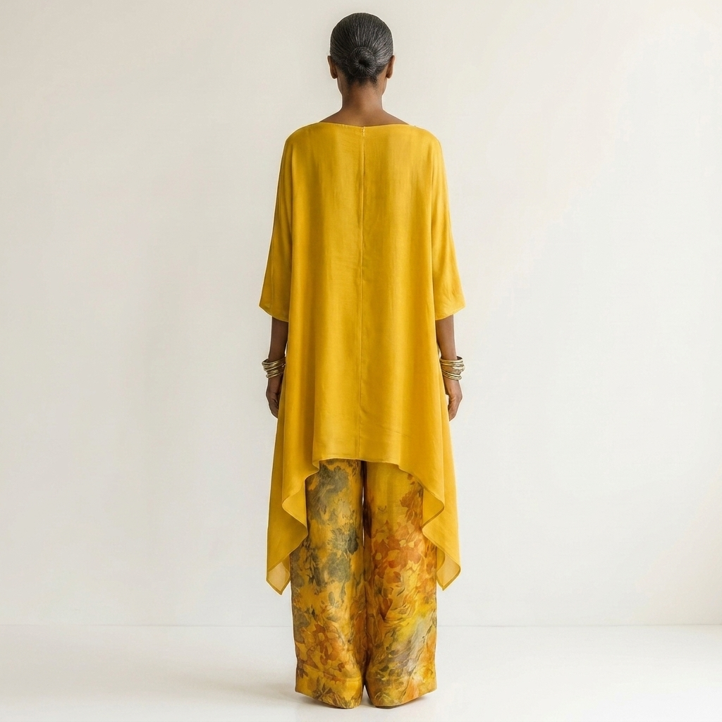 Asymmetrical Cotton-Silk Set