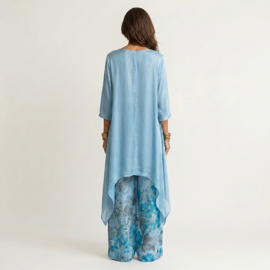 Asymmetrical Cotton-Silk Set