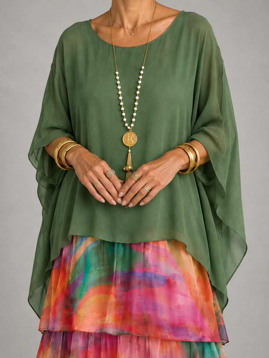 Lara™ | Elegant Flowing Maxi Dress