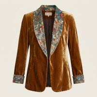 Ottavia | Vintage Floral Printed Patchwork Blazer