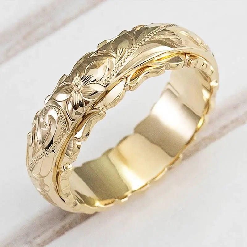 Antonia - Golden Ring "Antique Flower"