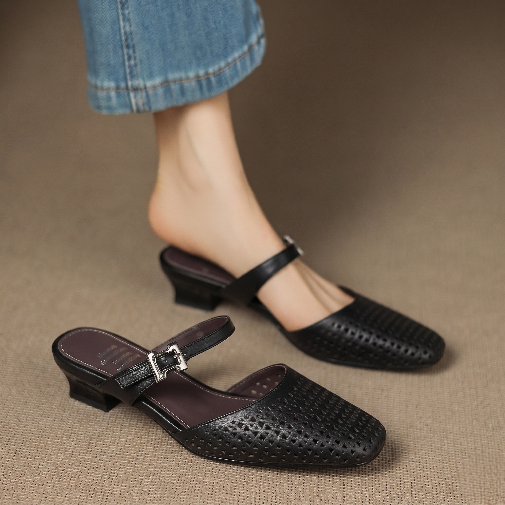 Ovia | Genuine Leather Mules