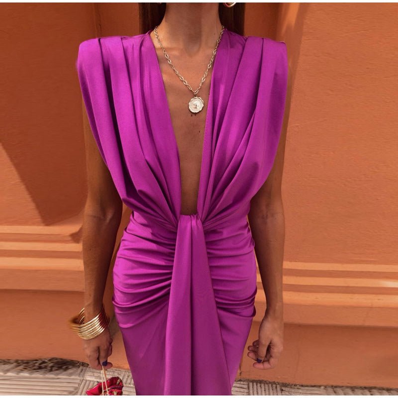 Isabelle | Evening Dress with Deep V-Neck