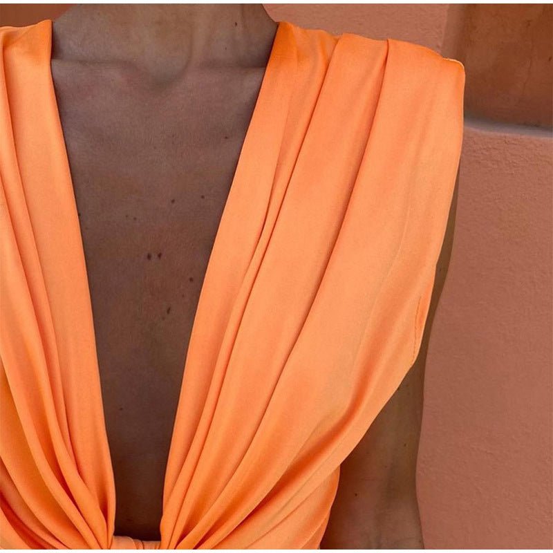 Isabelle | Evening Dress with Deep V-Neck