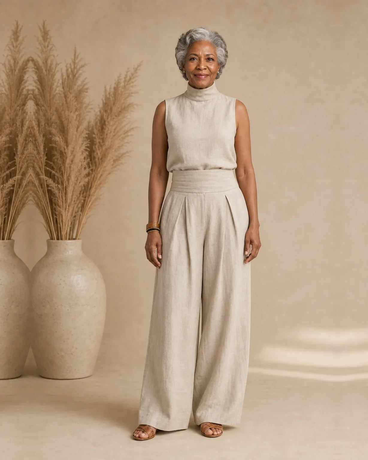 Tiana | Elegant Wide Leg Pants and Top Set