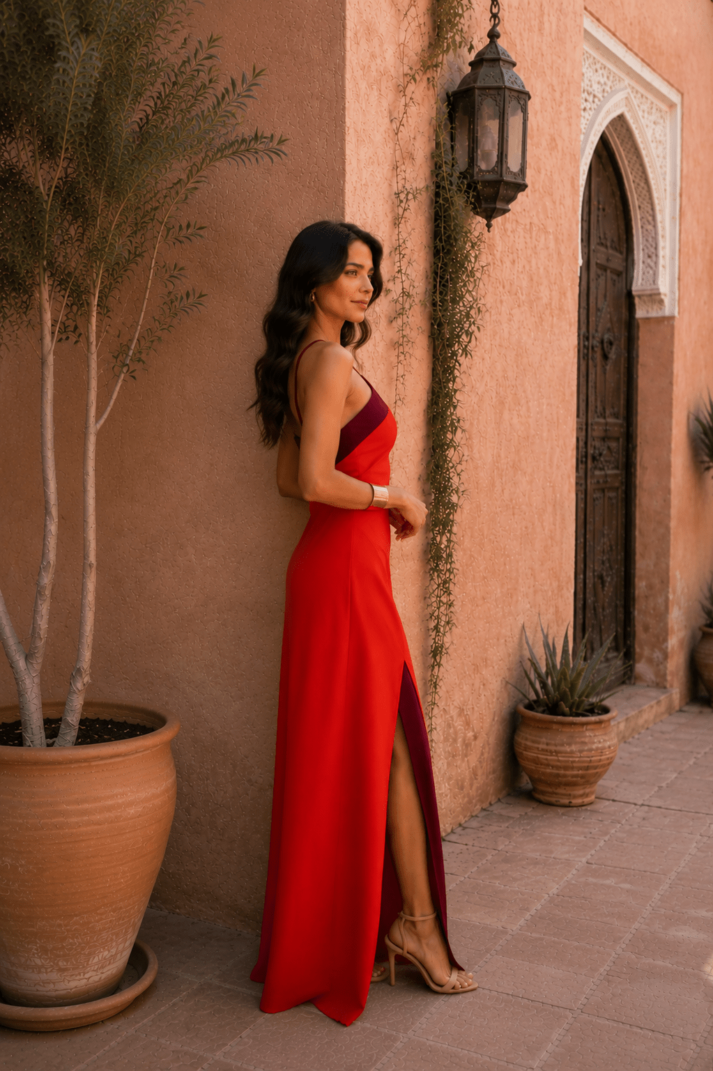 Elisa™ | Long Halter Dress with Slit