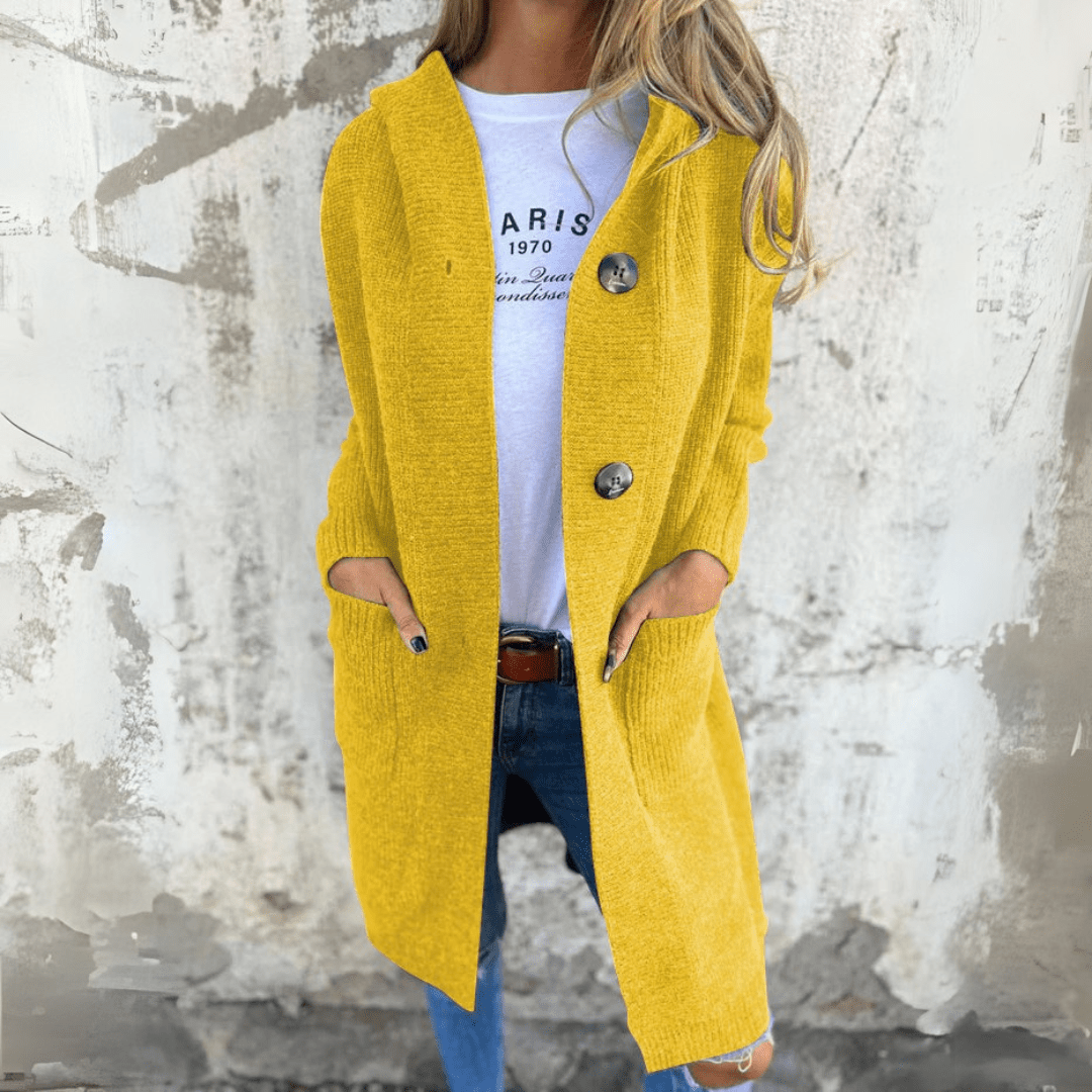Chic Long Open-Front Cardigan