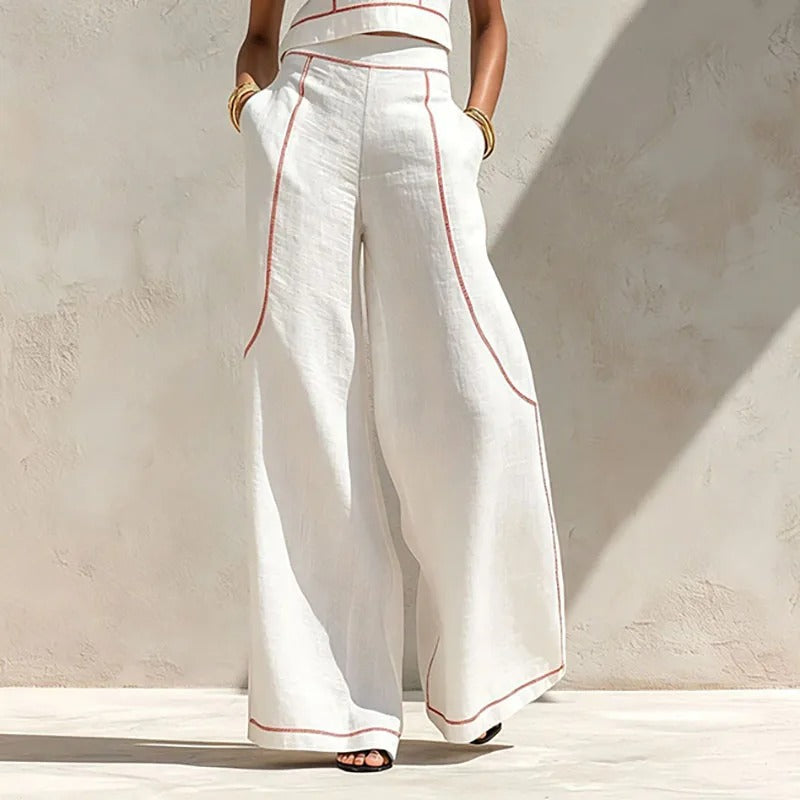 Maya | Two-Piece Set with Contrast Trim