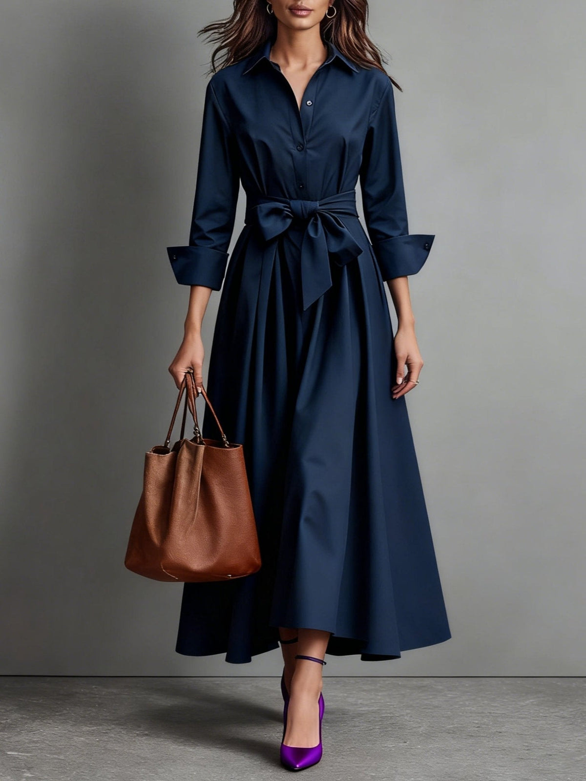 Marise | Maxi Dress with Bow Detail – Wells & Rose