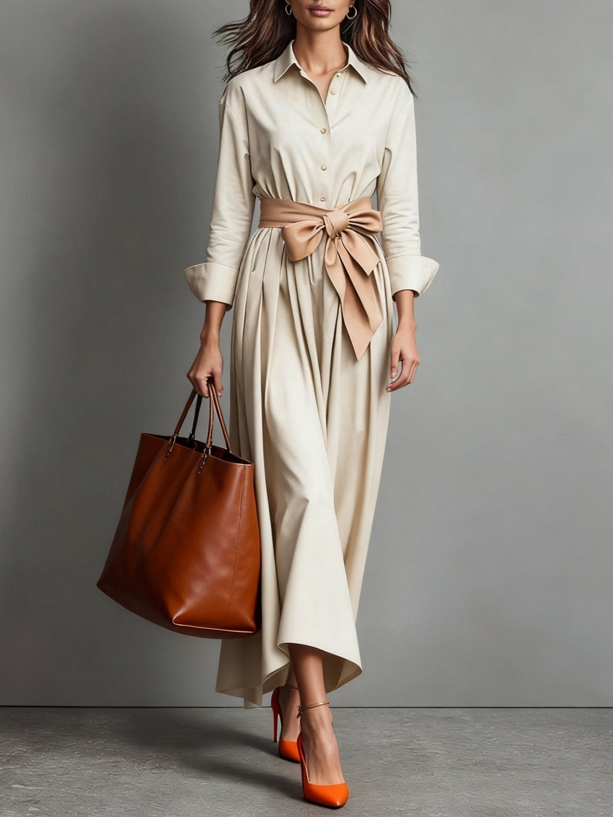 Marise | Maxi Dress with Bow Detail – Wells & Rose