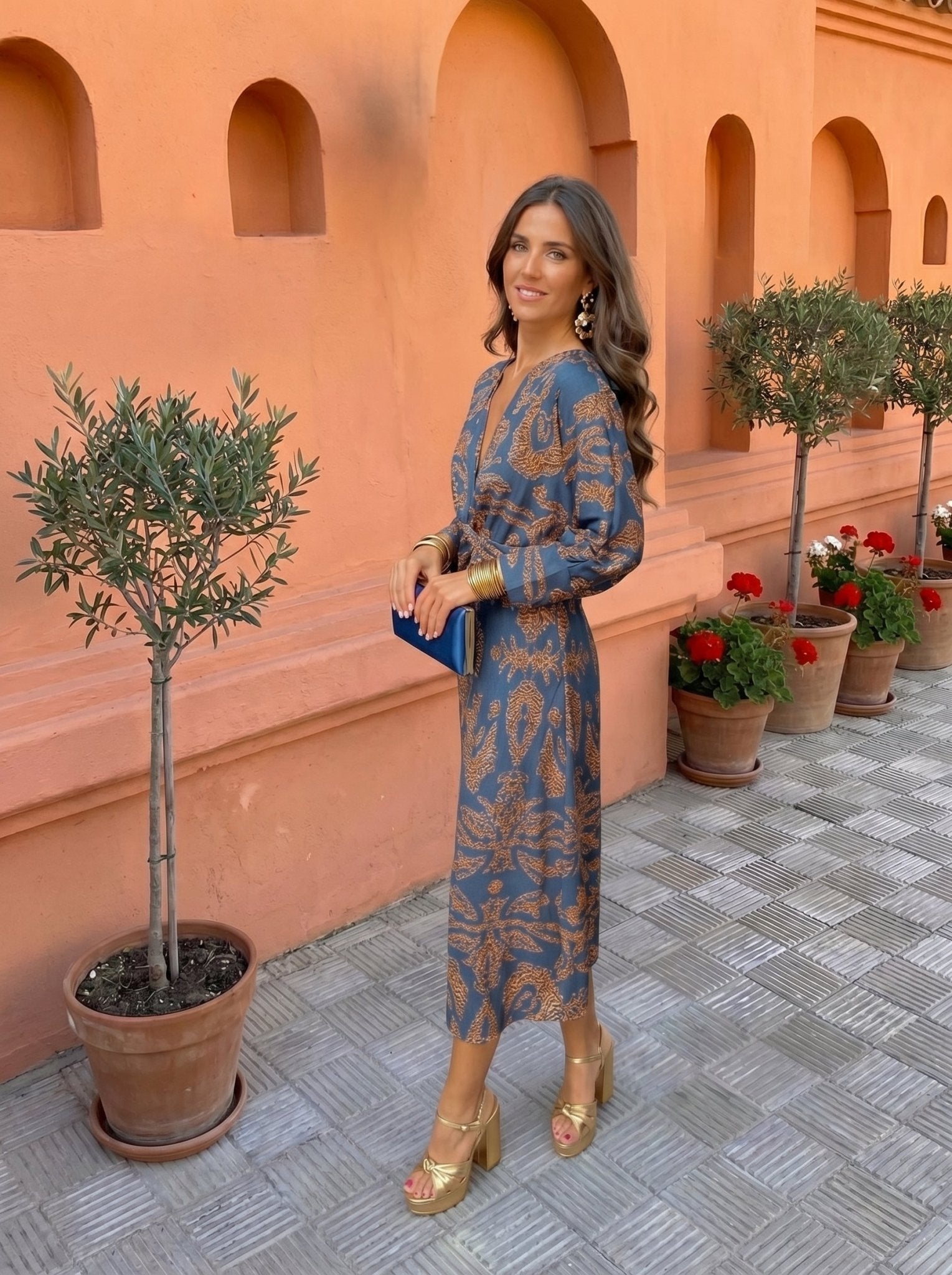 Laura™ | Midi Dress with Print